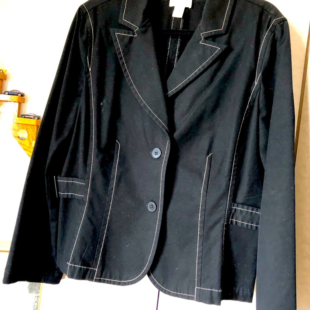 Ann Taylor Loft black denim jacket